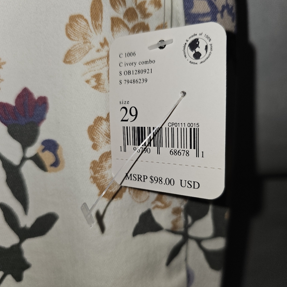 Free People, Sz 29, Youthquake Printed Crop Flare Jeans, NwT - Picture 4 of 5